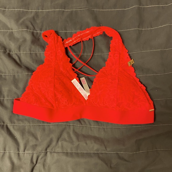 victoria secret red bralette